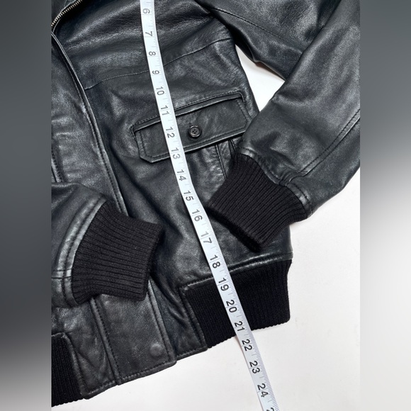 THEORY leather moto jacket - Picture 8 of 15